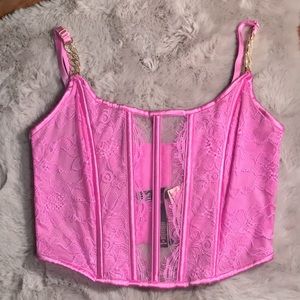 Victoria’s Secret lace bra.  Size medium fits B or C cup.  New with tags.